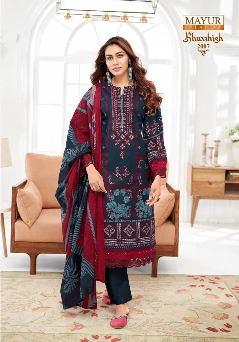 Khwahish Vol 2 By Mayur Lawn Cotton Dress Material
Wholesalers In Delhi