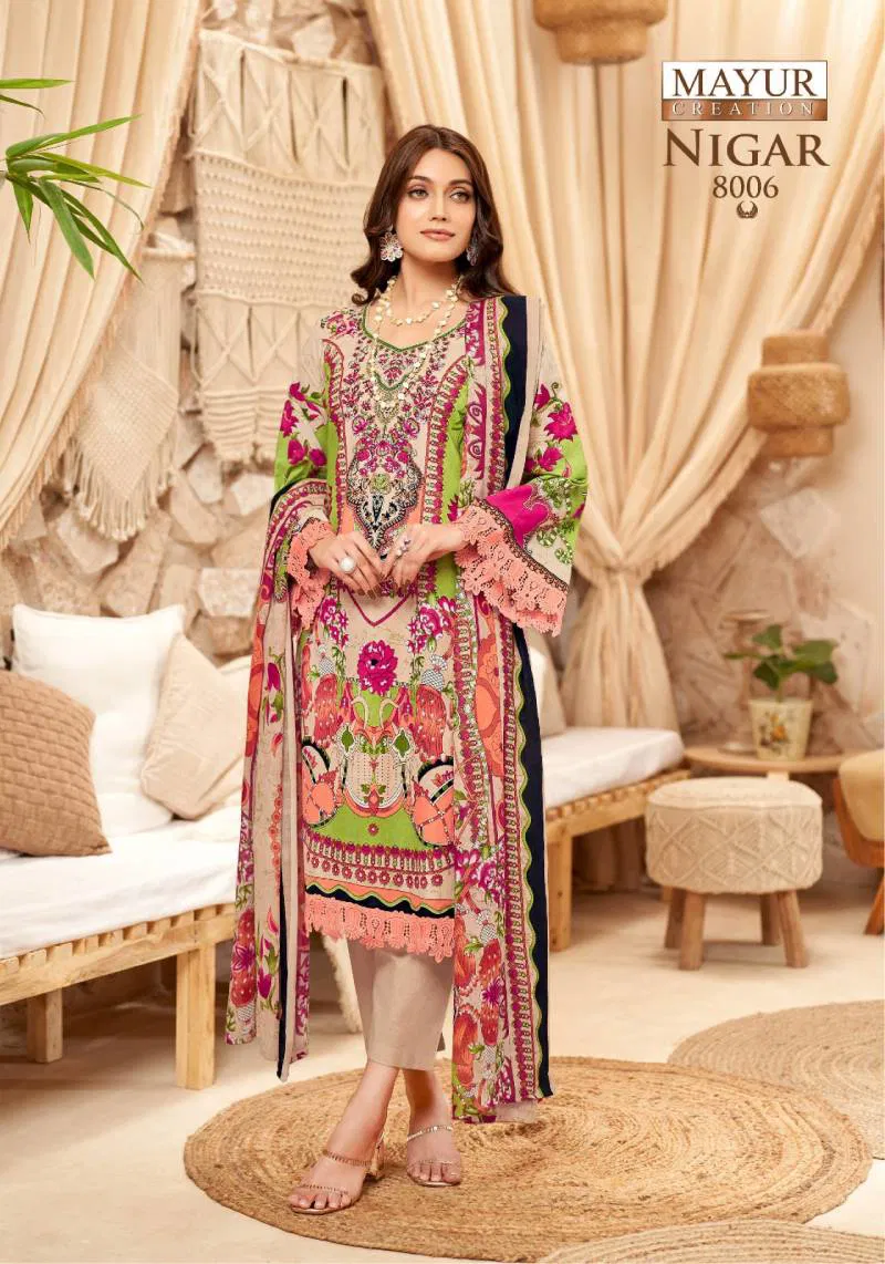 Nigar Vol 8 By Mayur Printed Dress Material Best Wholesale Shop N Surat