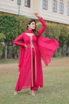 KA 1077 Faux Blooming Embroidered Designer Readymade Suits Exporters In India