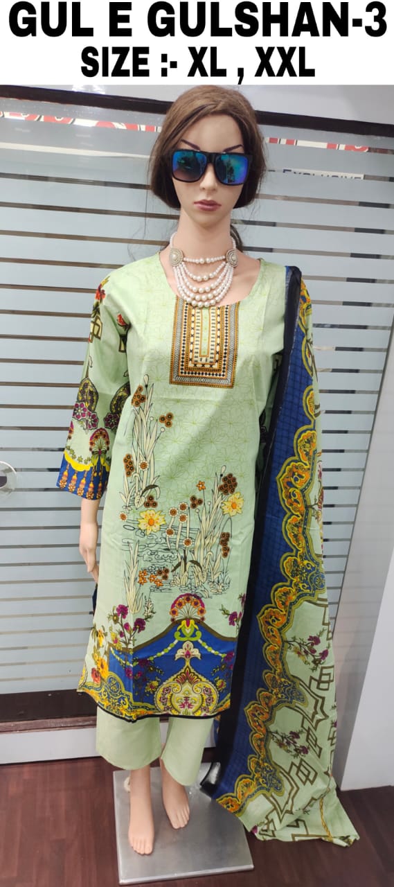 Gul E Gulshan 3Latest Fancy Designer Casual Wear Lawn Cotton Printed Readymade Suit Collection
