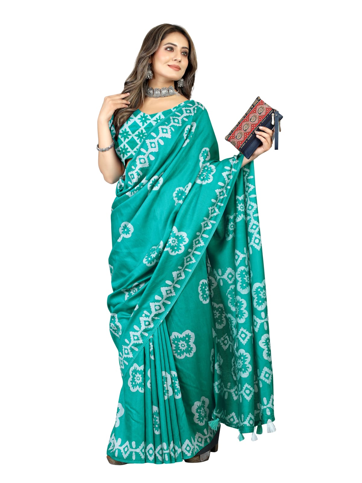 Shree Radha Raman Trendz Cotton Batik Printed Saree Catalog
