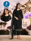 Pranisha By Kaya Vertican Kurti With Bottom Dupatta Wholesale Price In Surat