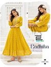 Radhika By Blue Hills Rayon Foil Printed Anarkali Kurtis Wholesalers In Surat

