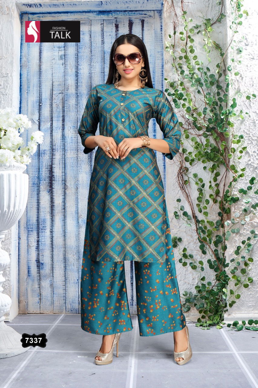 Ft Sweety Rayon Latest Fancy Designer Casual Wear Kurti With Bottom Collection
