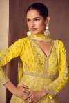 Romani By Gulkayra Chinon Embroidery Gown With Dupatta