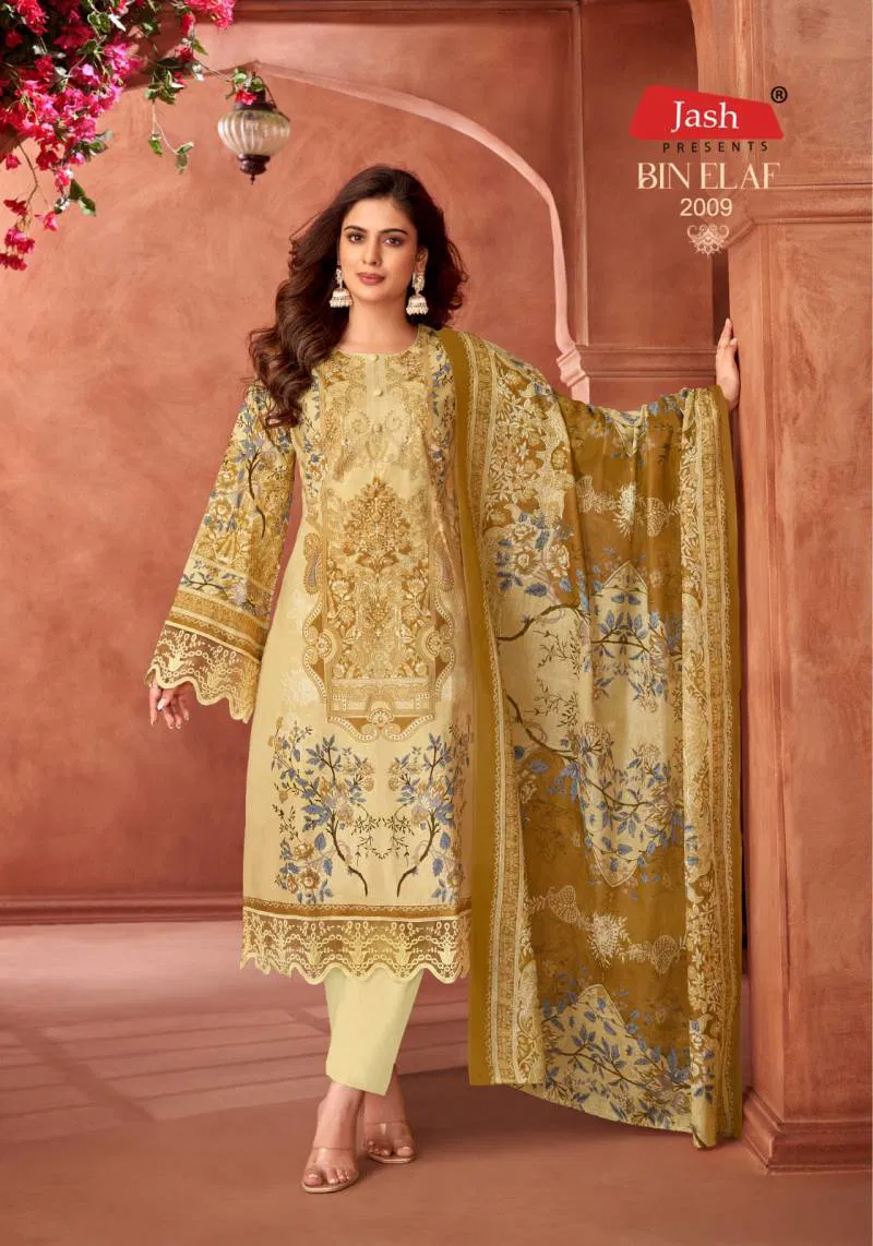 Bin Elaf Vol 2 By Jash Cotton Printed Surat Dress Material Wholesale Market
