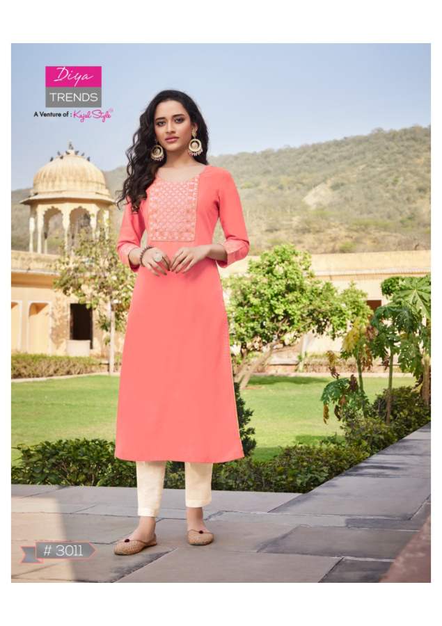 Casual Dairy 3 New Design Ethnic Wear Rayon Embroidery Kurti Collection