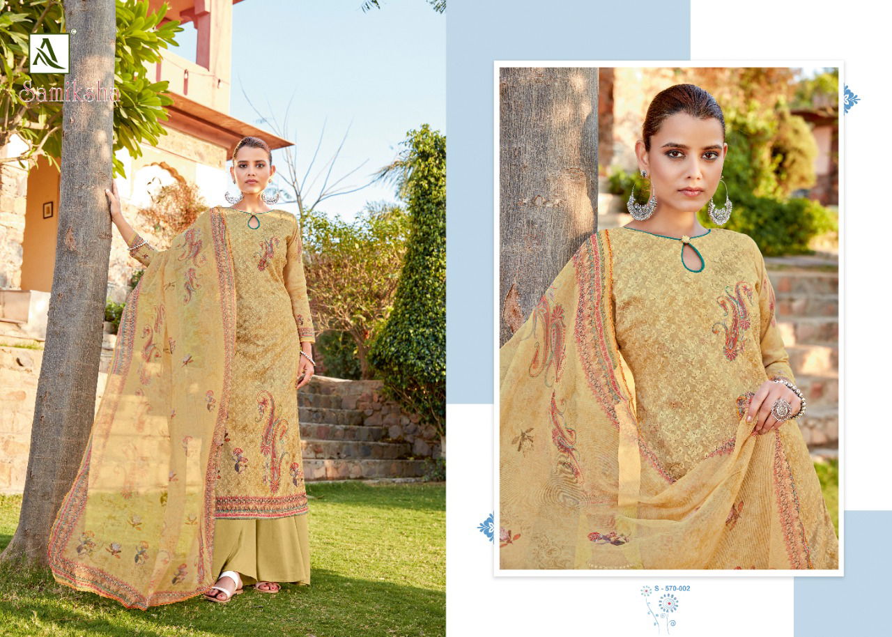 Alok Samiksha Latest fancy Regular Wear Pure Cotton chiefly work with Digital Print Dress Material Collection

