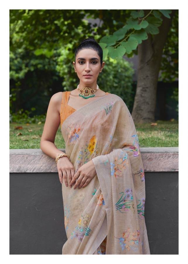 Shangrila Akira Latest Collection Of Casual Wear Linen Cotton Saree 