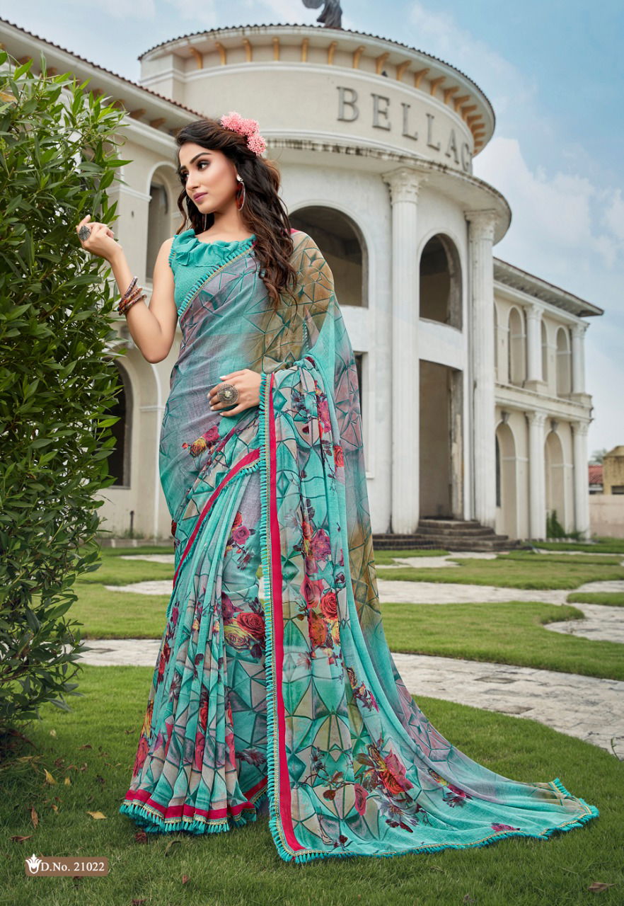 Vinamra Royal Touch Vol 2 Latest Designer Printed Casual Wear Georgette Saree Collection
