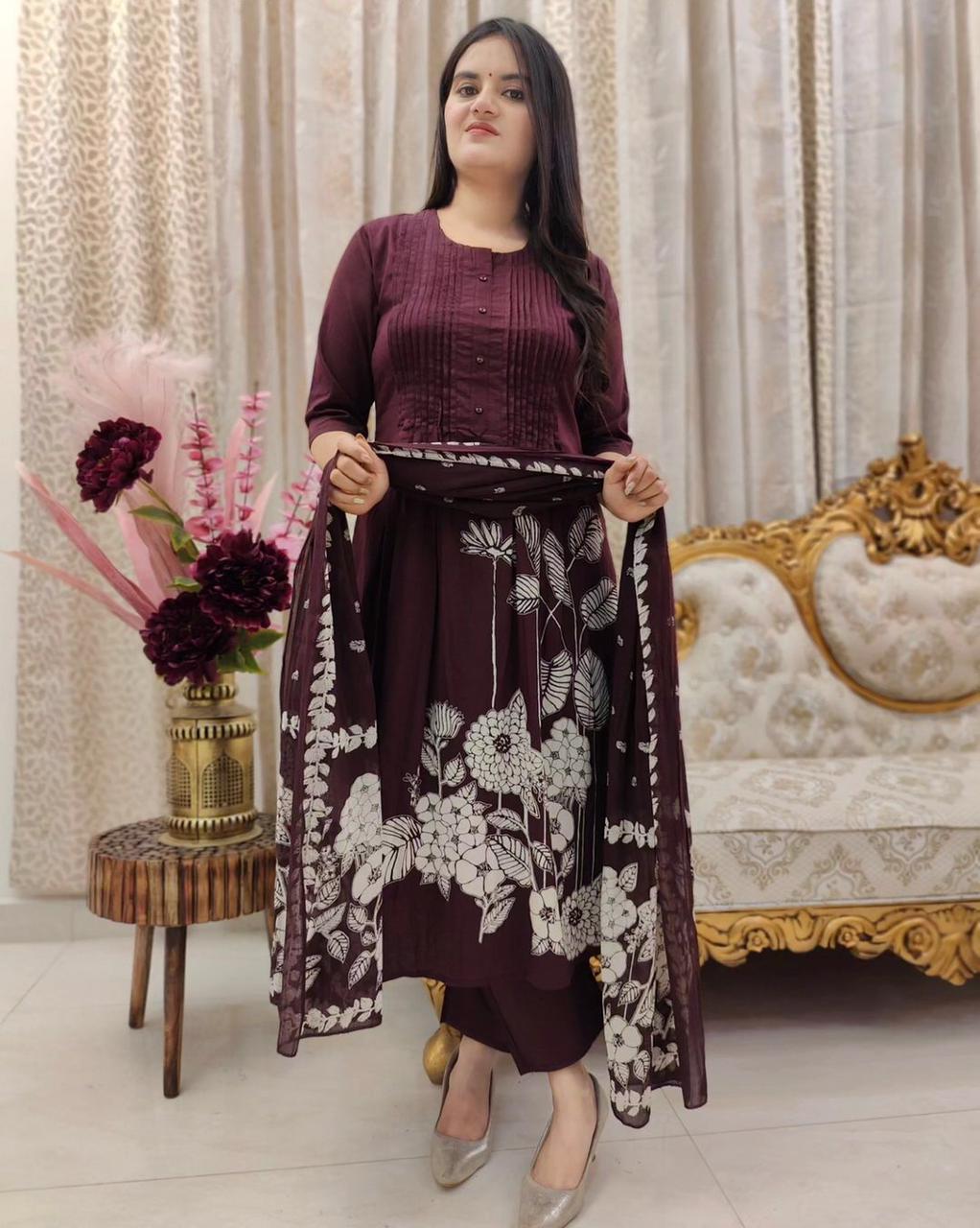 Vt Designer Pure Cotton Kurti With Bottom Dupatta Wholesale Price In Surat