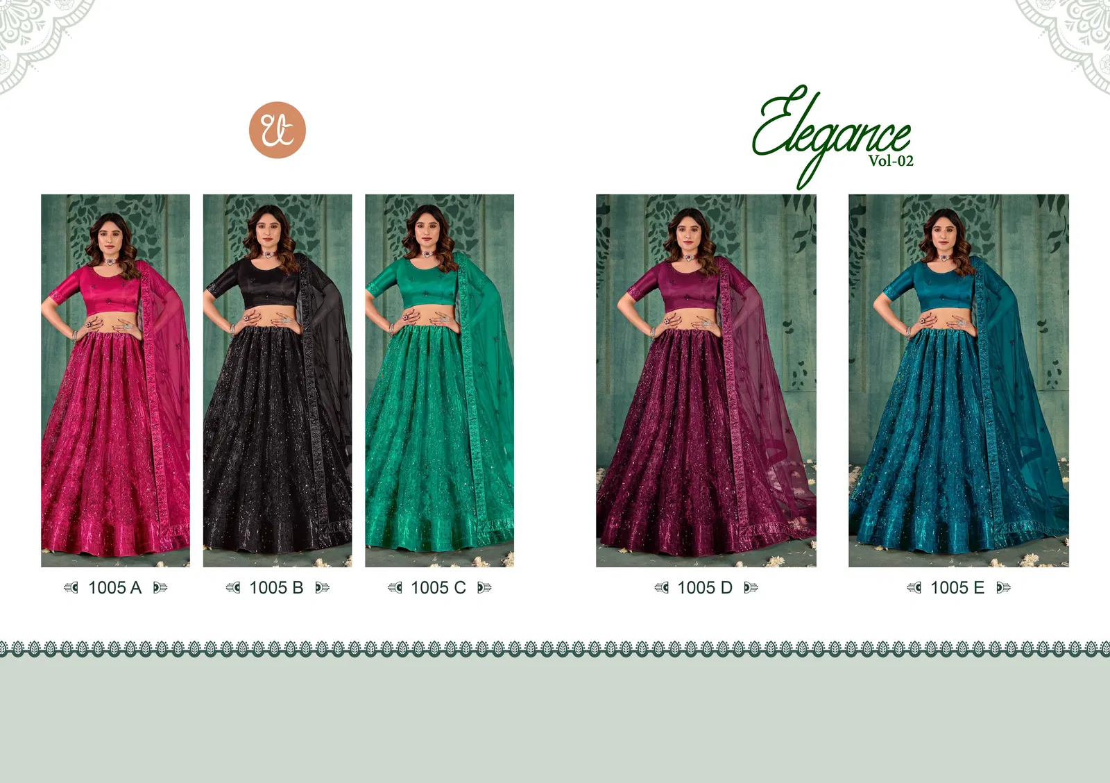 Elegance Vol 2 By Tt Net Party Wear Lehenga Choli Orders In India