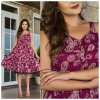 Naisha K 134 Cotton Casual Wear Midi Dress Bulk Orders In India