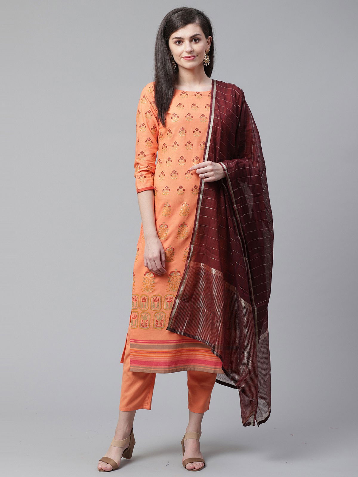 Era Pankh 1 Latest Casual Wear Ready - Made Printed Pure Cotton Plazzo Suit Collection
