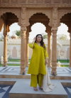 Naisha K 598 Roman Silk With Work Kurti With Plazzo Dupatta Exporters In India