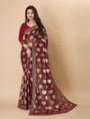 Pan Patta Designer Gold Printed Designer Sarees Wholesale Clothing Suppliers In India