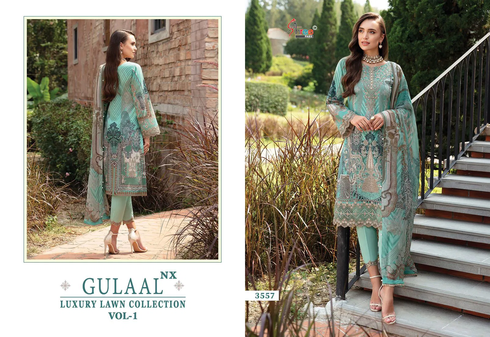 Gulaal Luxury Lawn Collection Vol 1 Nx By Shree Cotton Wholesale Pakistani Suits Wholesale