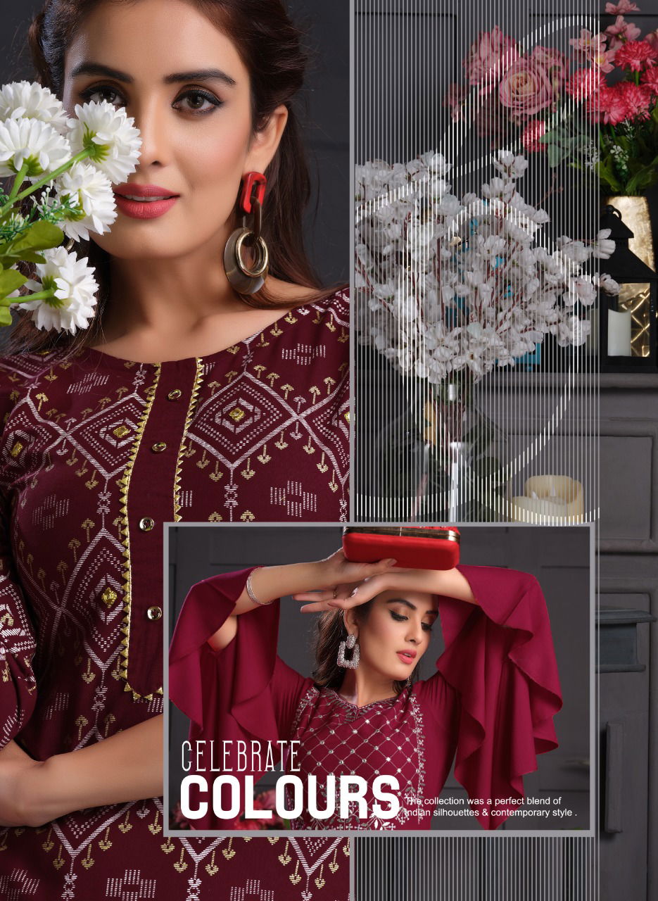 Fashion Paradise 2 Latest Fancy Ethnic Wear Fancy Embroidery Kurti With Bottom Collection
