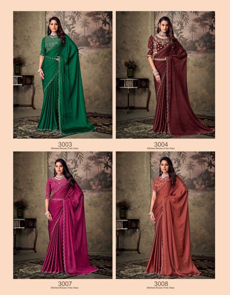 Sanskar Gucci Chiffon With Khatli Sequence Embroidery Saree Wholesale Market In Surat