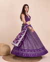 DZ 2234 Purple Faux Georgette Party Wear Lehenga Choli Wholesale Price In Surat