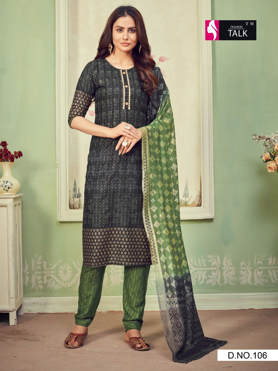 Ft Cherry 1 Latest Fancy Designer Ethnic Wear Rayon Foil Printed  Ready Made Salwar Suit Collection
