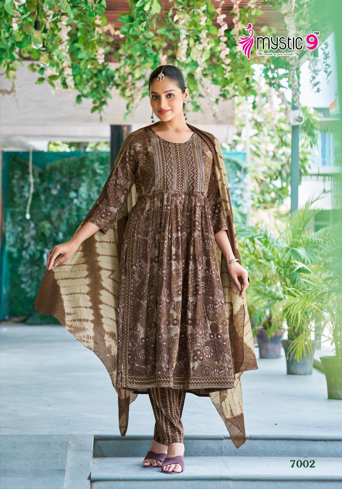 Sara Vol 7 By Mystic 9 Rayon Printed Kurti With Bottom Dupatta Suppliers In India