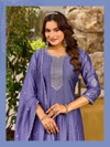 Creta By Aanchi Vichitra Silk Ladies Anarkali Kurtis Set Wholesale Market In Surat