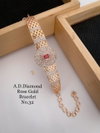 AD Diamond Golden And Rose Gold Bracelets Wholesale Online