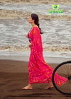 Anjana By Sanskar Bember Pattern Georgette Fancy Saree Wholesale In India