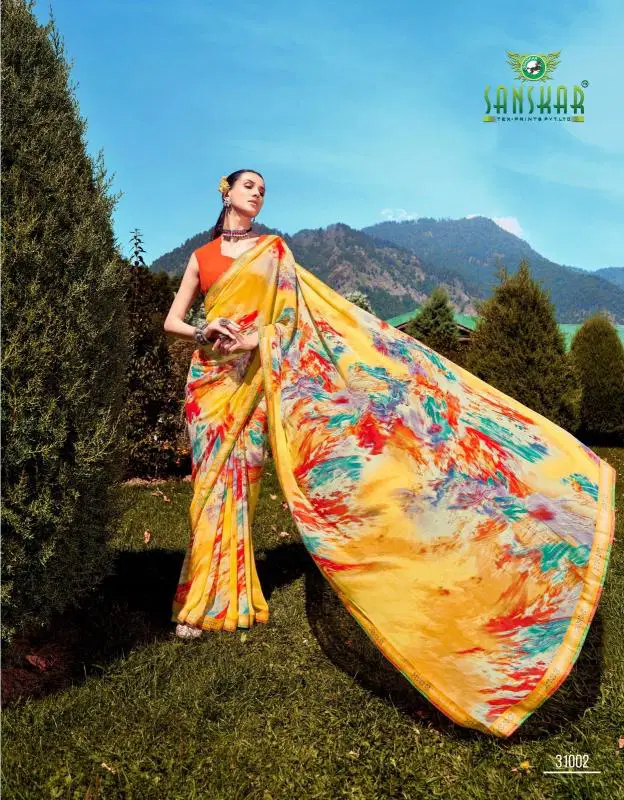 Ishita By Sanskar Weightless Fancy Saree Wholesale Market In Surat With Price