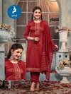 Aditi By Kaya Chanderi Jacquard Surat Kurti With Bottom Dupatta Wholesale Market