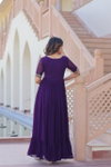 KA 1172 Faux Blooming Incredible Embroidery Gown Exporters In India