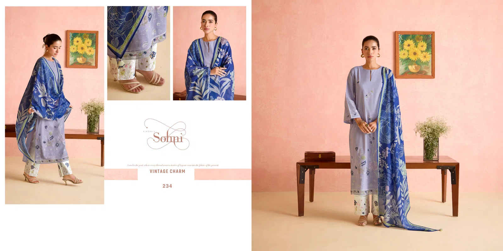 Sunflower By Kimora Sohani Lawn Wholesale Salwar Suits Suppliers In Mumbai