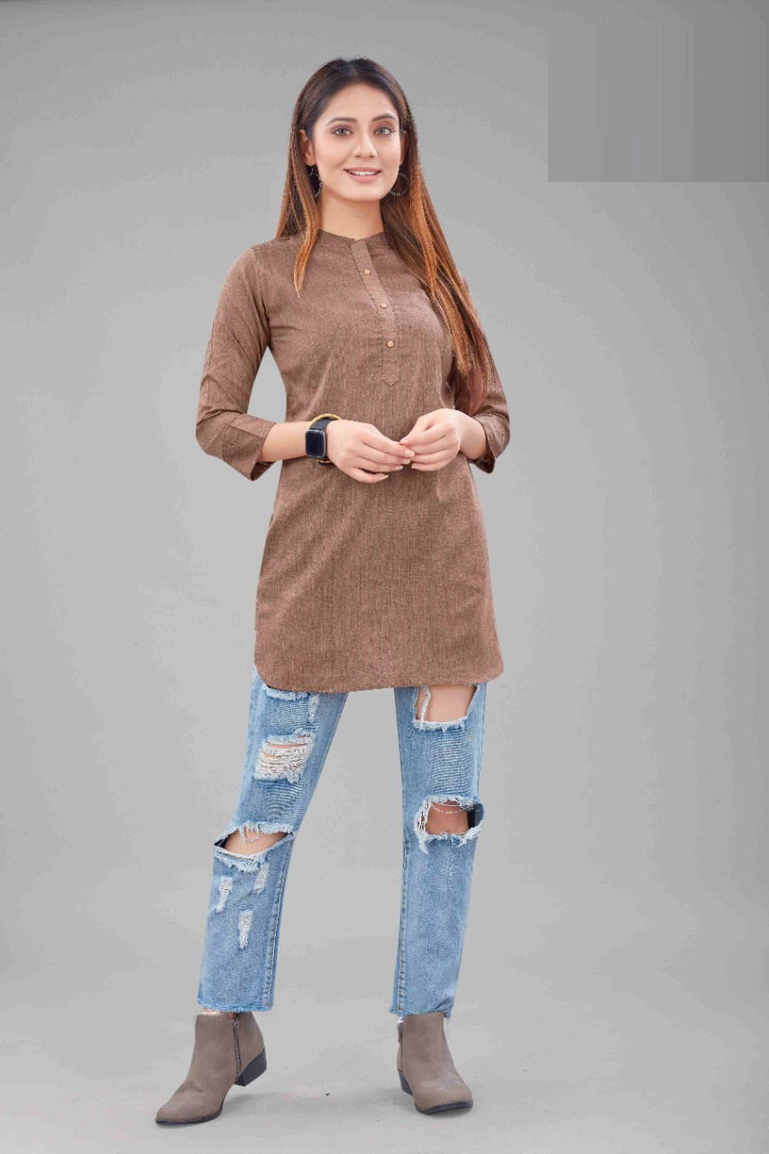 Sabella Srivalli Fancy Regular Wear Cotton Designer Short Kurti Collection