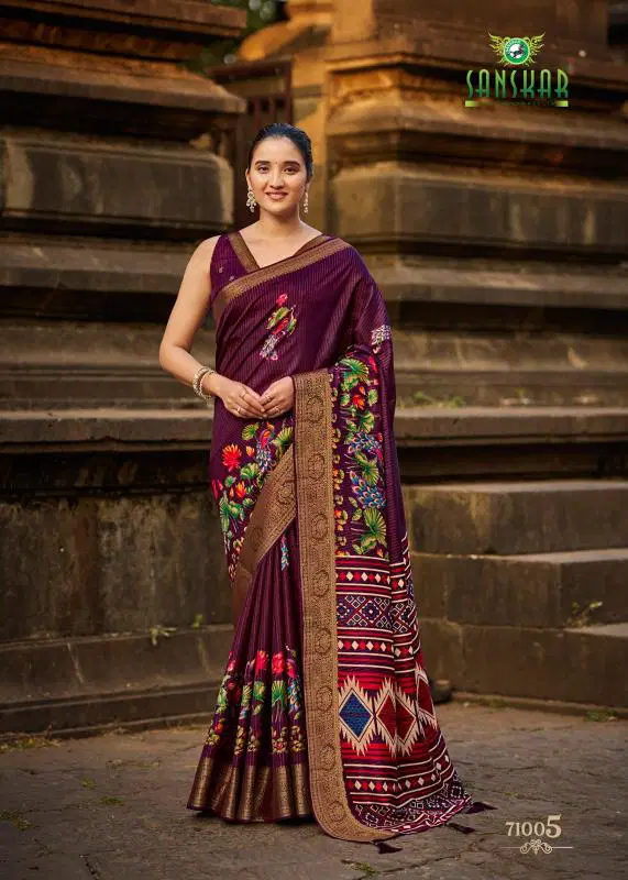 Bunai Ki Kahani By Sanskar Dola Online Casual Wear Saree Wholesale 