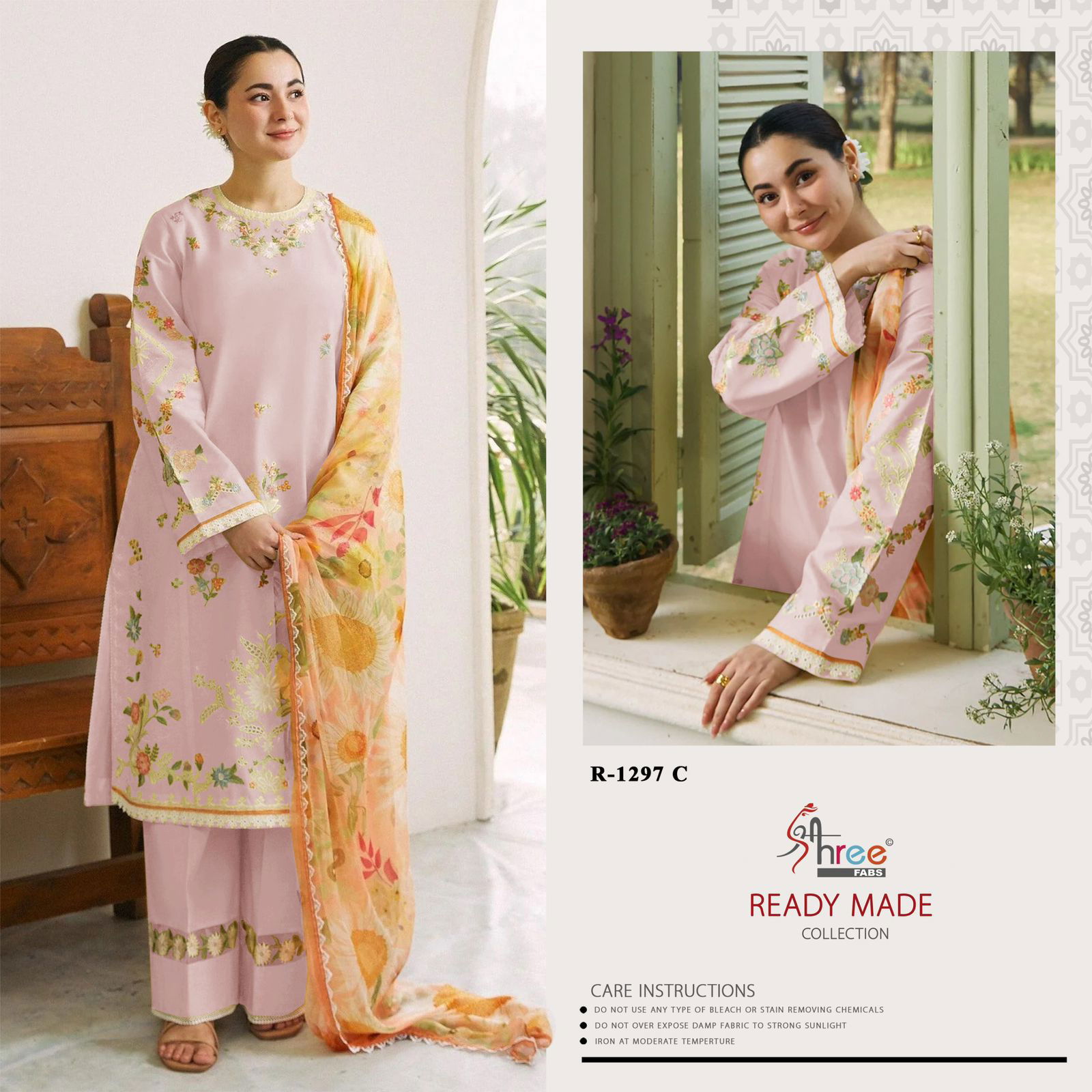 R 1297 By Shree Cambric Cottan Pakistani Readymade Suits Wholesale Online