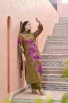 Naisha K 83 Cotton Digital Printed Kurti Bottom With Dupatta Suppliers In India