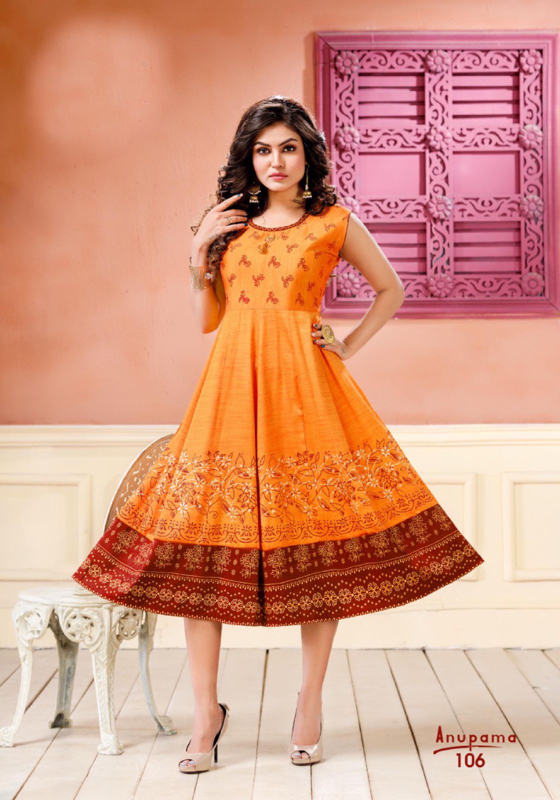 Anupama Ethnic Wear Fancy Designer Rayon Latest Anarkali Kurti Collection