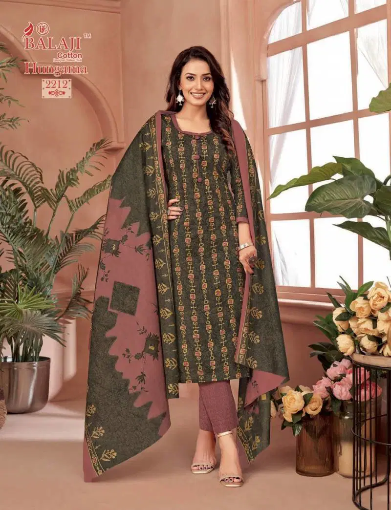 Hungama Vol 22 By Balaji Cotton Printed Dress Material Exporters In India
