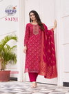 Sajni Vol 4 By Radhika Rayon Printed Wholesale Kurti With Bottom Dupatta In India
