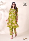 A Line Vol 3 By Dl Poplin Cotton Printed A Line Long Co Ord Set Exporters In India