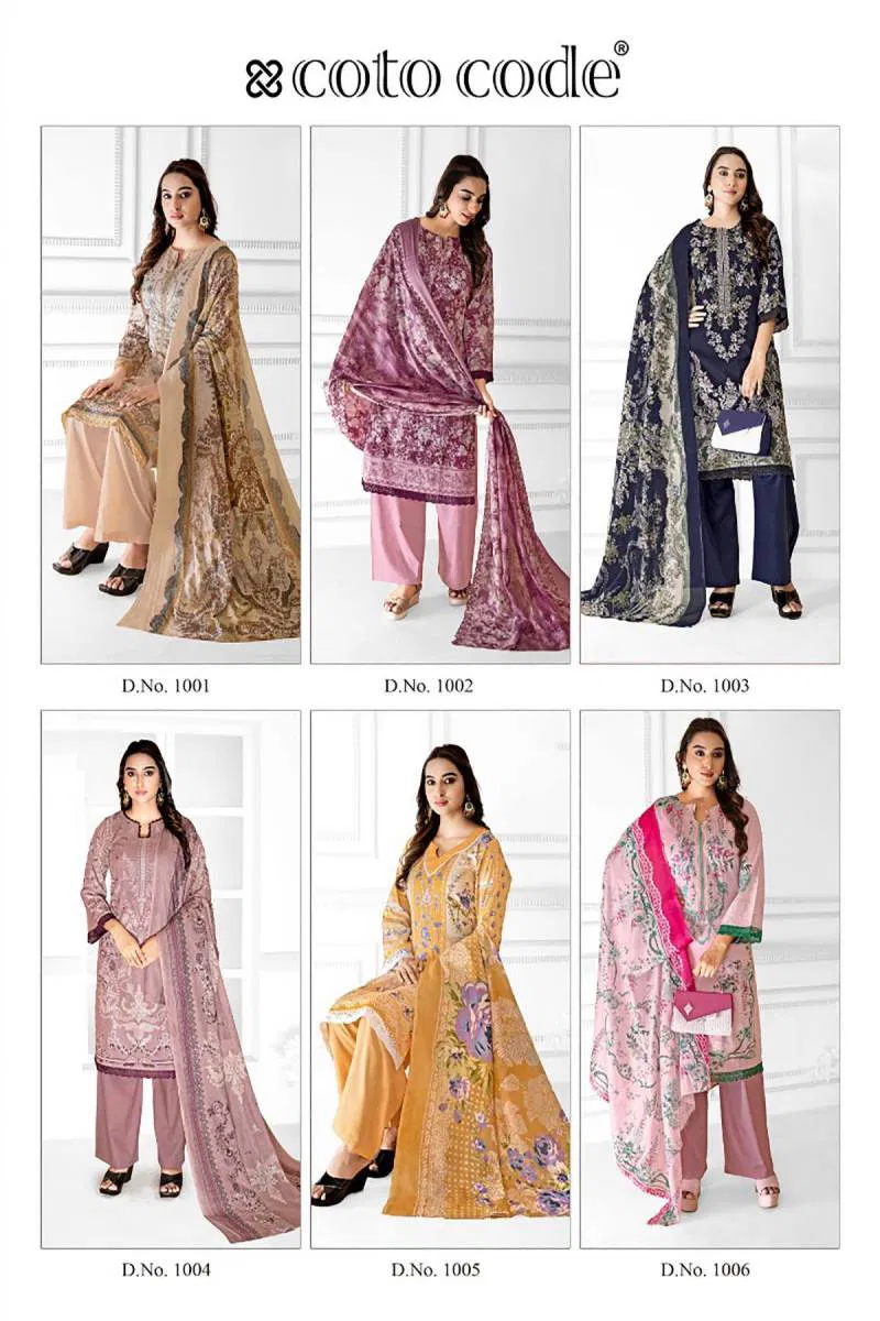 Mahira Vol 1 By Coto Code Lawn Cotton Dress Material Wholesale Suppliers In Mumbai