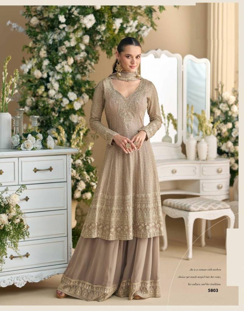 Virasat 5803 To 5805 Georgette Designer Salwar Kameez Online Wholesale