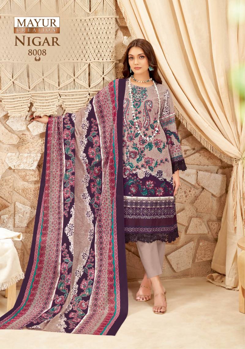 Nigar Vol 8 By Mayur Printed Dress Material Best Wholesale Shop N Surat