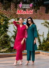 Mishti Vol 1 By Mystic 9 Gadhval Kurti With Bottom Exporters In India