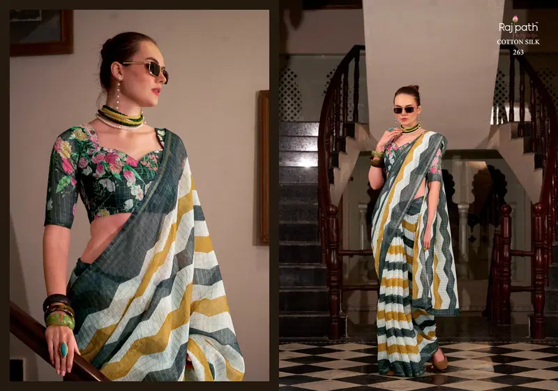 Rang De Basanti By Rajpath Linen Cotton Silk Saree Wholesale Online