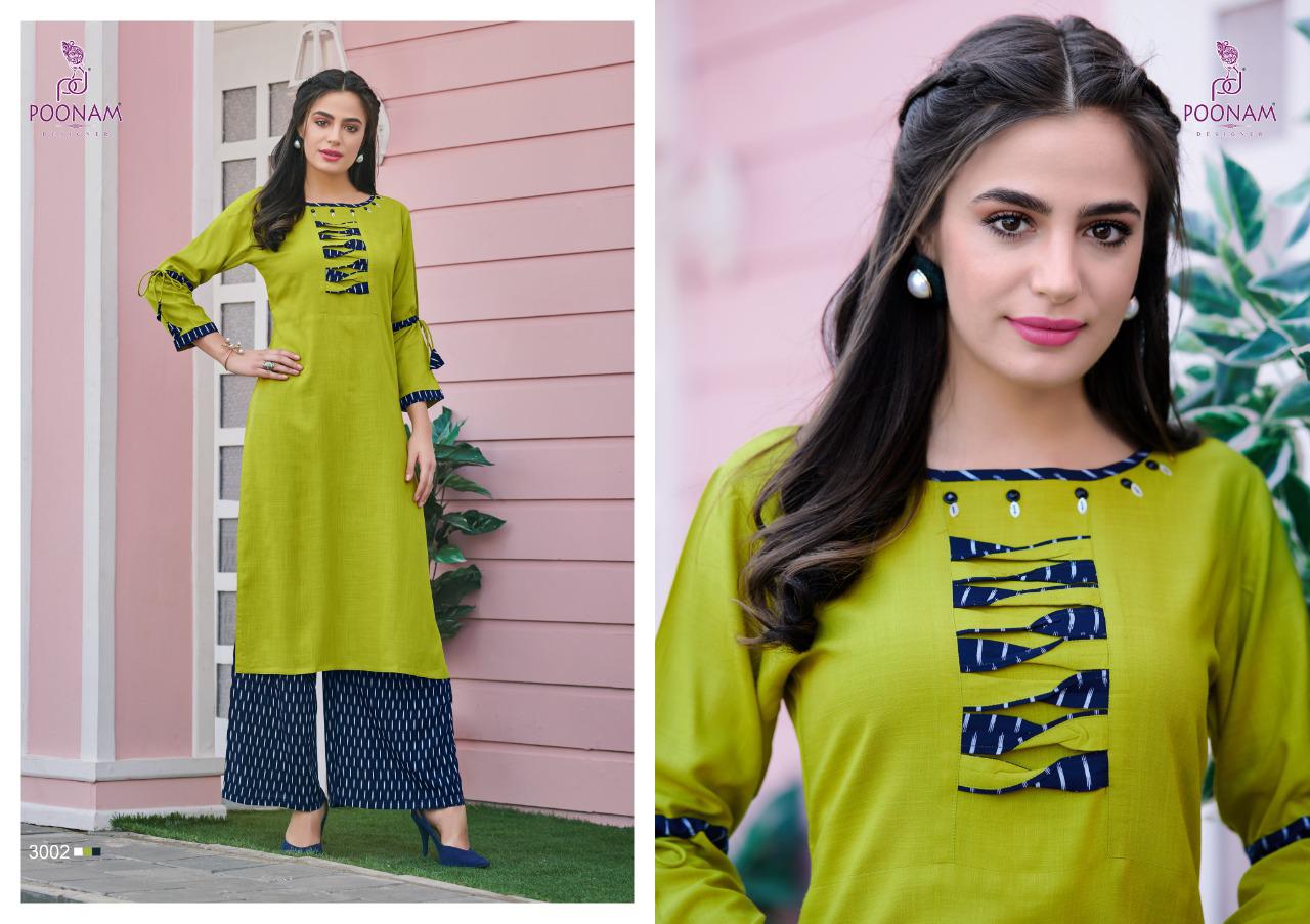 Poonam Designer Silai Party Wear Designer Plazzo Kurti Collection at Wholesale Price