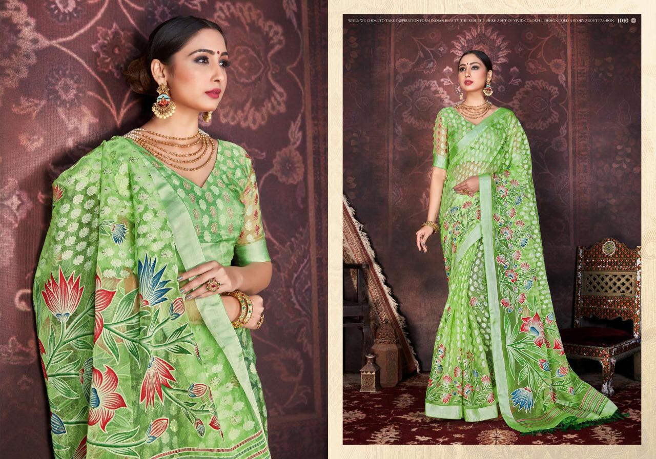 SHUBH SHREE STELLA Latest Heavy Designer Wedding Wear Orgenza Sartin Brasso with Dispro and foil with Jhalar