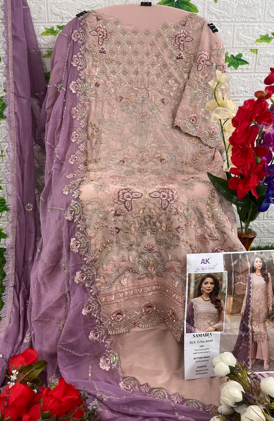 Samira Vol 4 By Al Khushbu Georgette Pakistani Salwar Kameez Catalog