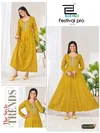 Festival Pro Vol 20 By Blue Hills Anarkali Gown With Classic Neck Embroidery With Belt